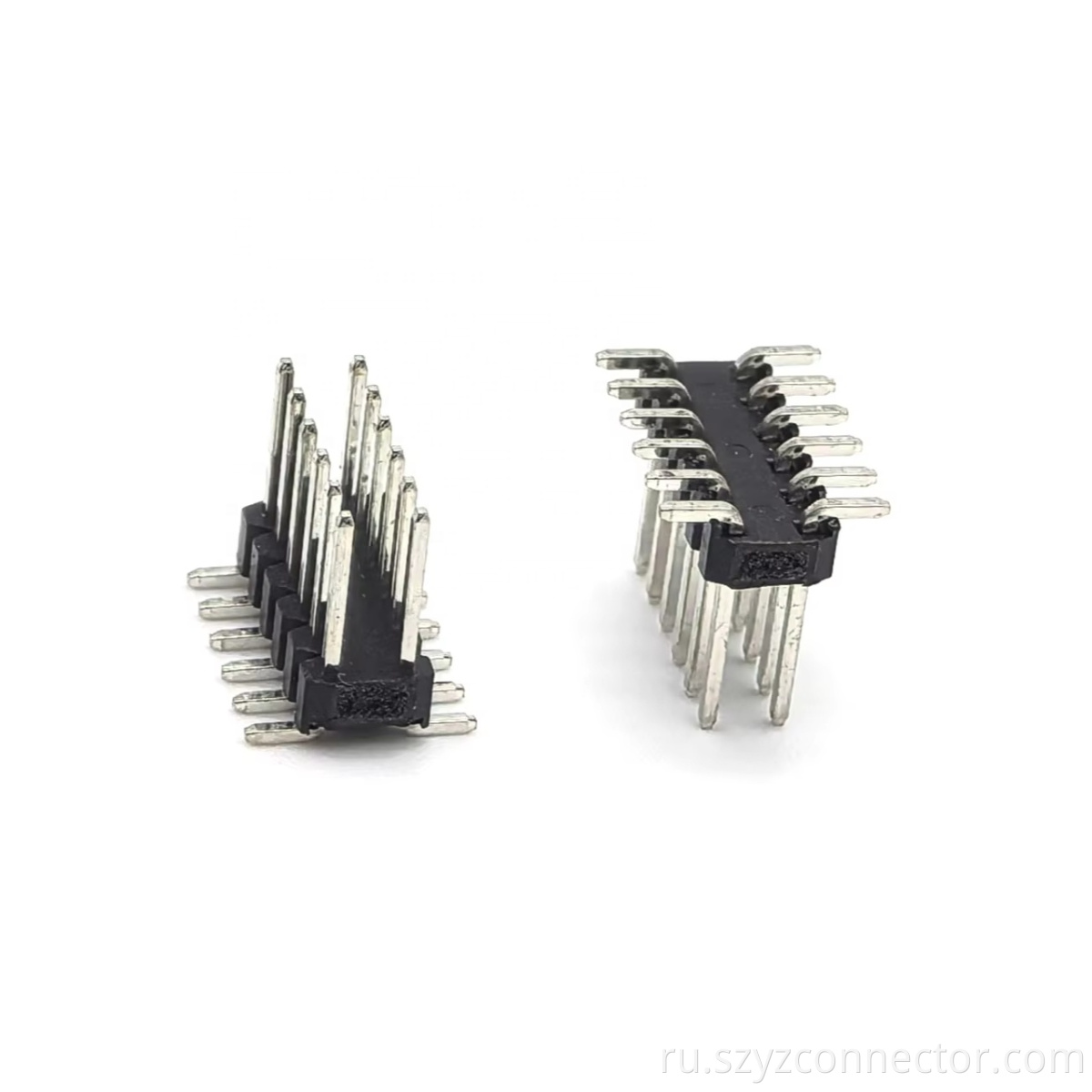 2.2mm Pitch Pin Header Connector Dual Row SMT PA6T H2.5mm 2*6P